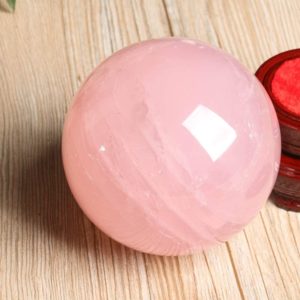 03-Bola de Cristal Rosa Meditación - 8cm