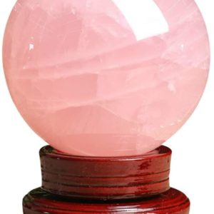 Bola de Cristal Rosa Meditación - 8cm