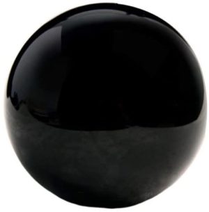 01-Bola de Cristal adivinación Obsidiana - 9cm