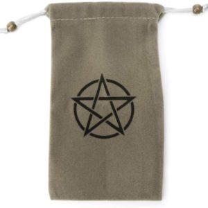 Bolsita Pentáculo para tarot - Gris