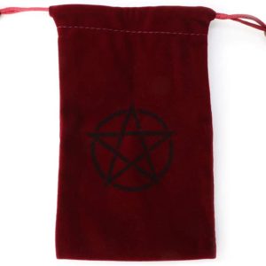 Bolsita Pentáculo para tarot - Rojo