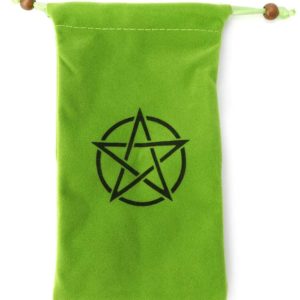 Bolsita Pentáculo para tarot - Verde