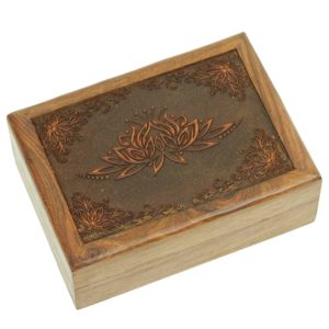 Caja para tarot con loto