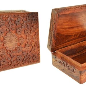 Caja para tarot de flores