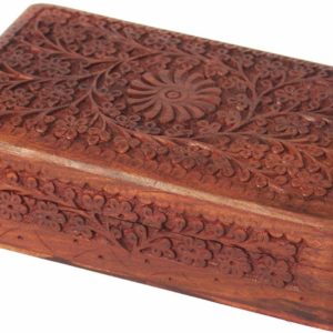 Caja para tarot flor central