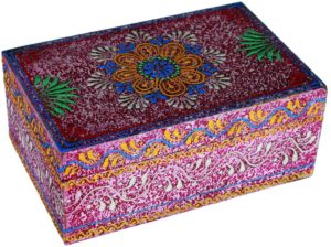 01-Caja para tarot floral multicolor