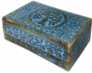 01-Caja para tarot Árbol Vida azul