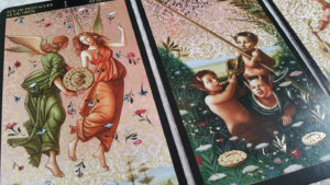 Golden Botticelli Tarot  El Carro