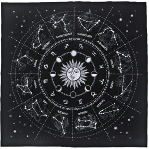 01-Mantel para tarot Constelaciones - Negro