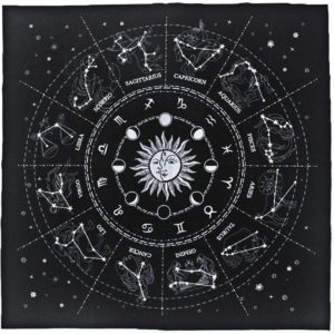 Mantel para tarot Constelaciones - Negro