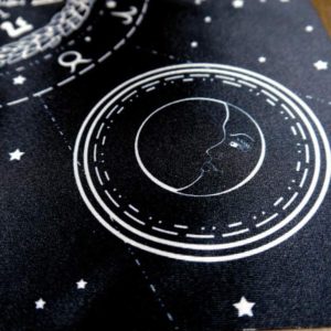 04-Mantel para tarot Diagrama - Negro