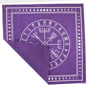 02-Mantel para tarot Runas - Morado