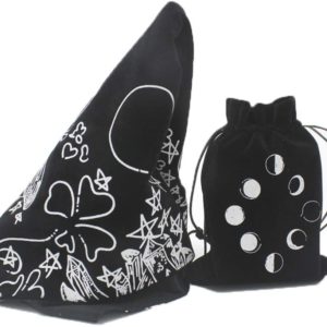 Mantel bolsita tarot Bruja Luna - Negro