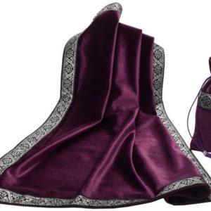 Mantel y bolsita para tarot - Morado