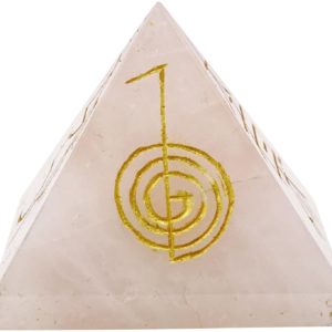 Pirámide Cristal de cuarzo Rosa (NEGRO)