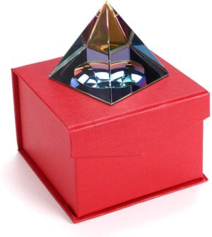05-Pirámide Cristal iridiscente 6cm