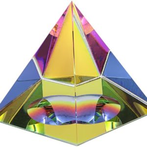 Pirámide Cristal iridiscente 6cm