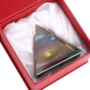 07-Pirámide Cristal iridiscente 8cm