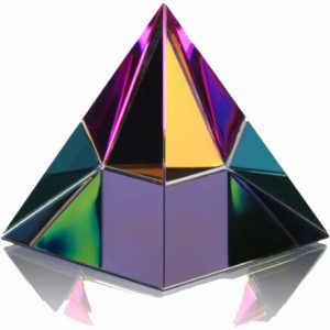 01-Pirámide Vidrio 6cm