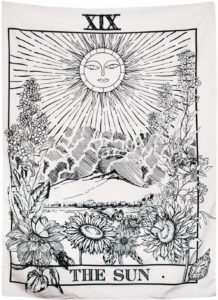 01-Tapiz Tarot Blanco  El Sol XIX