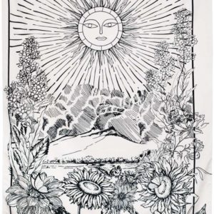 Tapiz Tarot Blanco El Sol XIX
