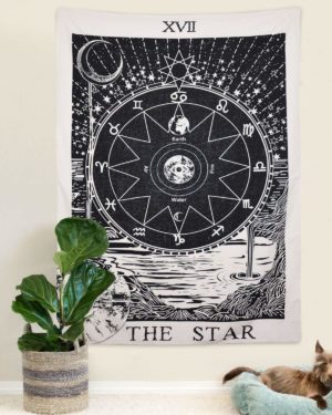 03-Tapiz Tarot Blanco  La Estrella XVII