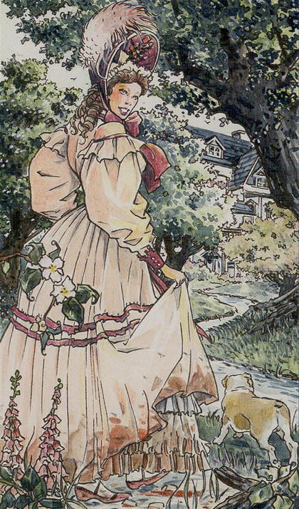 Tarot of Jane Austen cards  El Loco